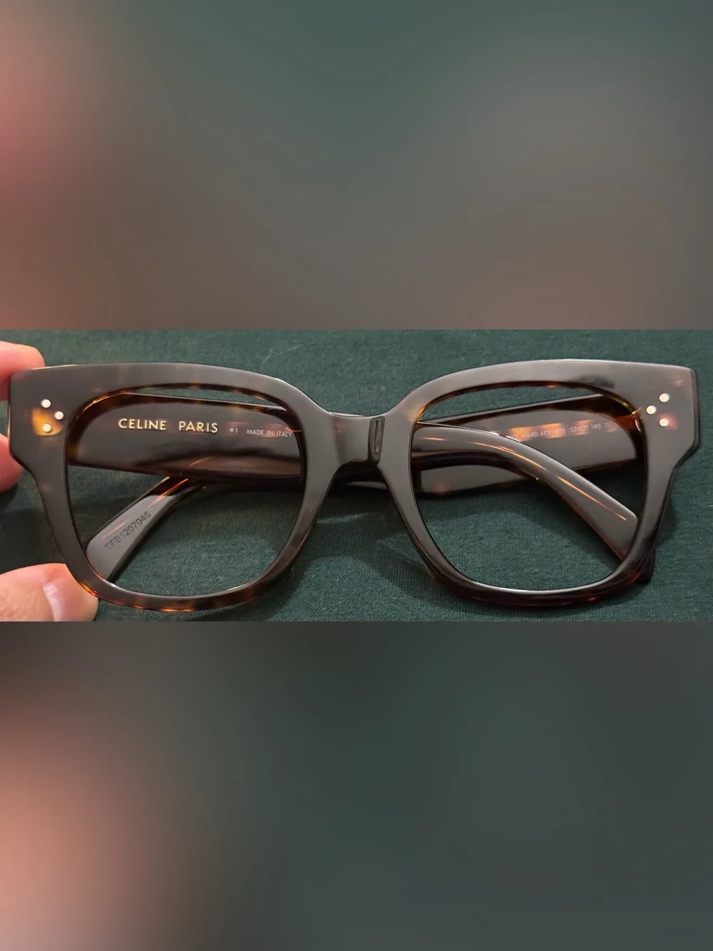 Celine CL5110U Shiny Dark Havana RX Sunglasses.